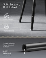 Songmics Home Mid-Century Modern Black Dining Chairs Set, 2-pk image 2