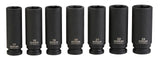 Stanley Pro 1/2-in Deep Impact Socket Set, Metric, 7-pc image 2