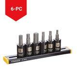 Stanley Professional Grade Black Chrome Hex Bit Socket Set, Metric, 6-pc image 5