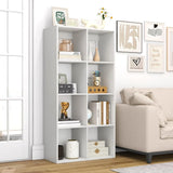 Suitable for Two People, Floor-standing Bookshelf, with An Open Back Panel, Anti-toppling Device. It Is A Modern Storage Display Stand... image 4