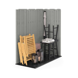 Suncast Everett 6x3-ft Dove Grey All-Weather Storage Shed image 3