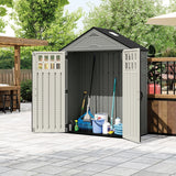 Suncast Everett 6x3-ft Dove Grey All-Weather Storage Shed image 8