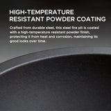 Sunjoy Genesee Round Fire Pit, Black image 4