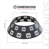 Sunjoy Shelton Fire Ring, Black image 5