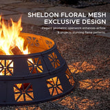 Sunjoy Shelton Fire Ring, Black image 7