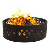 Sunnydaze Decor Cut Out Wood-Burning Fire Ring, 36-in image 3