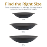 Sunnydaze Decor Replacement Fire Pit Bowl, Black, 32-in image 6