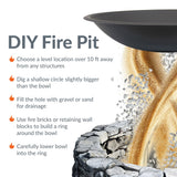 Sunnydaze Decor Replacement Fire Pit Bowl, Black, 32-in image 8
