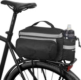 Supercycle Rack Top Bike Bag withAluminum Foil & Reflective Strip, 8L, Black image 3