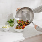 T-fal 14" Tri-ply Stainless Steel Wok view 4