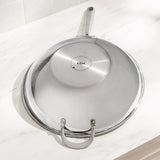 T-fal 14" Tri-ply Stainless Steel Wok view 6