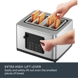 T-fal 4-Slice Stainless Steel Digital Toaster, Extra wide slots, 7 Browning levels image 8