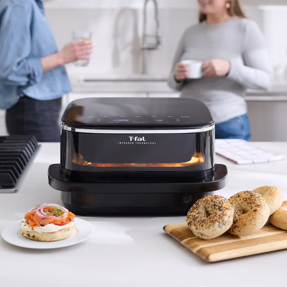 T-fal Surface XXL 6.3 Qt Infrared Air Fryer, 1800W, No Preheat, Black.