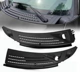 The Front Windshield Wiper Cover Panel Grille Is Compatible with The 2009 - 2014 Models of Ford F150. It Features Two Front Insert Panels on... image 2