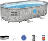 The Robust Steel Swimming Pool "horizon Series Ii" - A 14 Feet X 8 Feet 2 Inches X 39.5 Inches Outdoor Above-ground Pool Package, Equipped... image 2