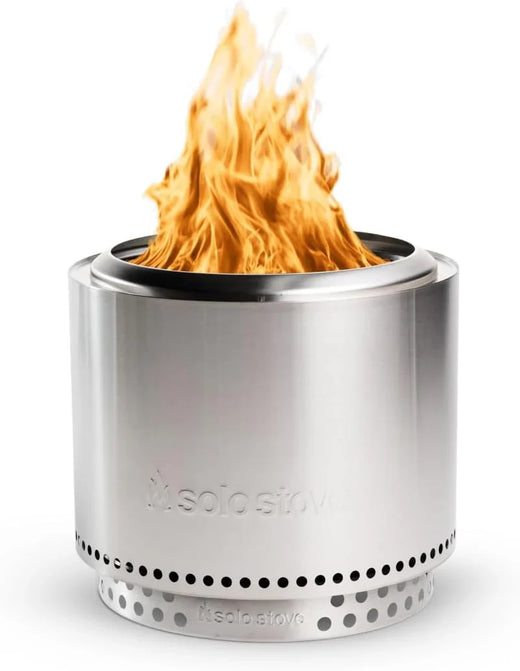 The "stove Fire Pit" 2.0 with A Bracket, 19.5-inch Non-flaming Pit, Detachable Ash Tray - Portable Outdoor Fire Pit - Stainless Steel...