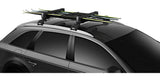 Thule SnowPack Stainless Steel Roof Top Mount Ski/Snowboard Rack, Large, Black, 2-pc image 3