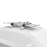 Thule SnowPack Stainless Steel Roof Top Mount Ski/Snowboard Rack, Medium, Black, 2-pc image 3