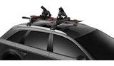 Thule SnowPack Stainless Steel Roof Top Mount Ski/Snowboard Rack, Medium, Black, 2-pc image 4