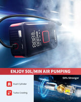 Tire Inflator Portable Air Compressor Fit Pickup Truck & Large Tires Air Pump for Car Tires with digital Pressure Gauge, Auto Stop, 150PSI... image 3