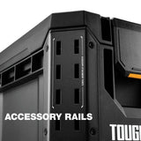 ToughBuilt StackTech Half Portable Modular Plastic/Metal Tool Box with Inner Tray and 5 Dividers, IP65-Rated, Black image 5