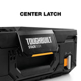 ToughBuilt StackTech Top Portable Modular Plastic/Metal Tool Box with 4 Dividers and 4 Bins, IP65-Rated, Black image 6