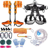 Tree Climbing Gear, Tree Climbing Spikes，with Adjustable Climbing Straps and Steel Core Flip Line Arborist Equipment for Climbers, Hunting,... image 3