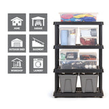 TuffStore 4-Shelf Resin/Plastic Storage Rack/Shelving Unit, 36 x 18 x 54-in image 8