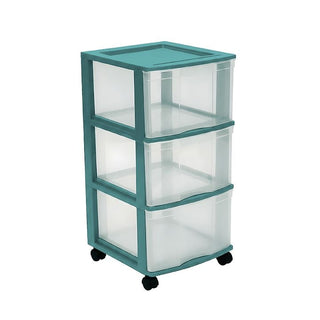 Type A 3-Drawer Storage Tower, Green