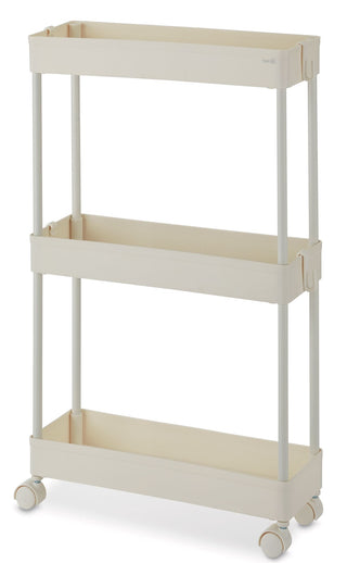 type A 3-Tier Slim Storage Cart, Lockable Wheels