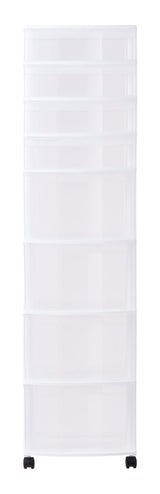 type A Clear 8-Drawer Storage Tower image 2