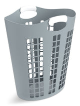 type A Easy Carry Flexible Laundry Hamper, 21.3 x 11 x 24.7-in, Grey