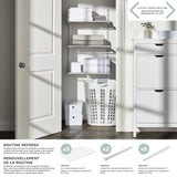 type A Twin Track Wire Shelf, White, 16 x 24-in image 3