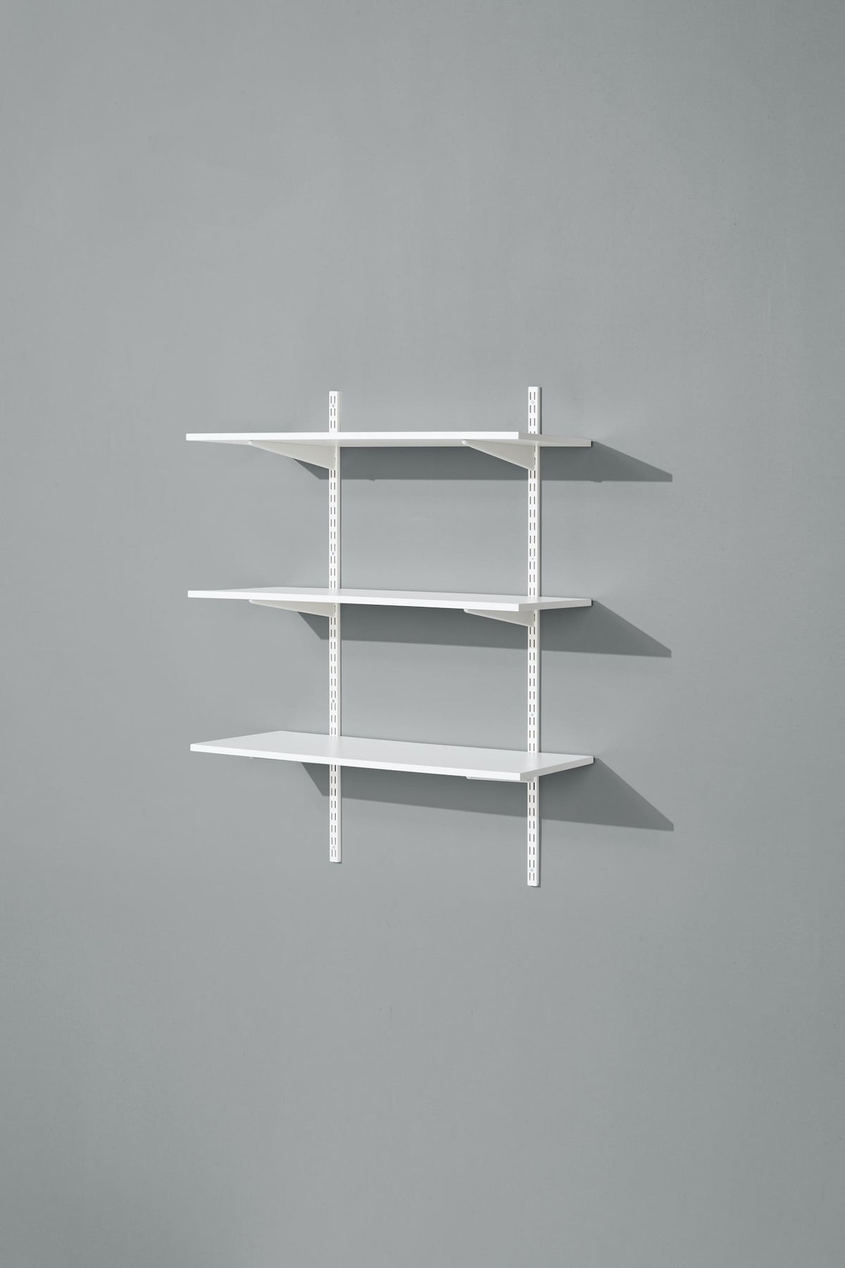 type A Wooden Floating Wall Shelf Board, White, 16 x 35-in