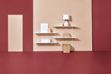 type A Wooden Floating Wall Shelf Board, White, 16 x 35-in image 2