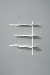 type A Wooden Floating Wall Shelf Board, White, 16 x 35-in image 3