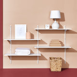 type A Wooden Floating Wall Shelf Board, White, 16 x 35-in image 5