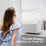 U-shaped Inverter Window Air Conditioner 12,000BTU with Open Window Flexibility, Robust Installation,extreme Quiet, 35% Energy Saving, Smart... image 2