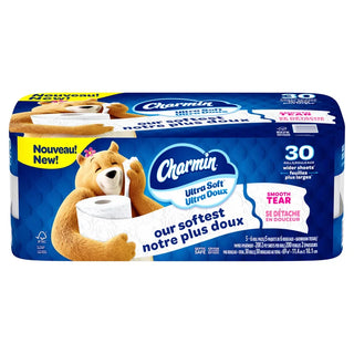 Ultra Soft Toilet Paper Jumbo Rolls, 30 X 200 Sheets for Garage and Travel