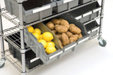 Vancouver Classics 7-Tier NSF 16-Bin Rack Shelving, 36-in x 14-in x 56-in image 7
