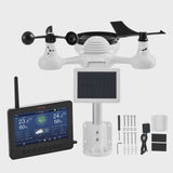Vevor 7-in-1 Wireless Weather Station with Wi-fi,7 in Tft Colorful Display, Solar-powered Outdoor Sensor, Indoor Outdoor Monitoring, Includes... image 3