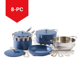Vida by PADERNO Non-Stick Cookset, Blue, 8-pc image 3