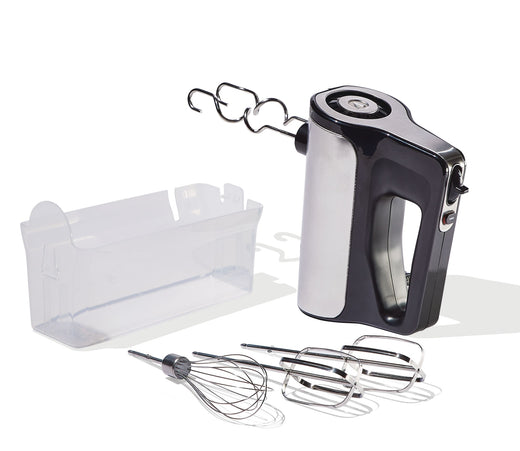 Vida by PADERNO Variable Speed Hand Mixer with Storage Case, Includes Attachments, Black