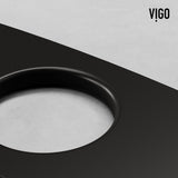 VIGO Kitchen Sink Faucet Hole Cover Deck Plate For 1 or 3 Hole, Matte Black, 10-in image 5