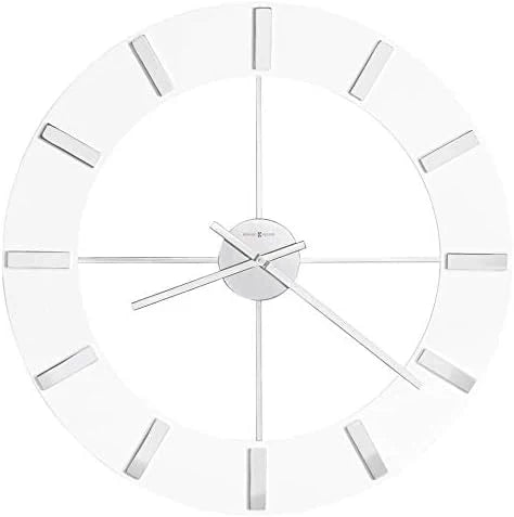 Wall-mounted Clock Ii 549-476 - 30-inch Ultra-large Size with Glossy White Surface, Equipped with Quartz Movement