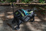 Woods Outdoor Collapsible Folding Utility Standard Wagon & Carry Bag, 150 lb Capacity, Black image 4